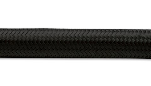 Vibrant -10 AN Black Nylon Braided Flex Hose .56in ID (50 foot roll)