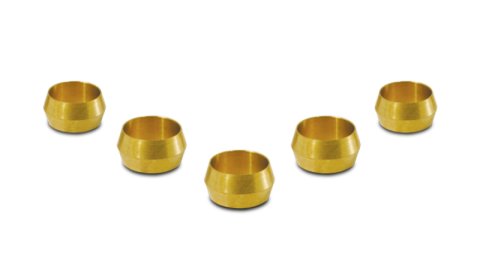 Vibrant 1/4in Brass Olive Inserts - 5pk