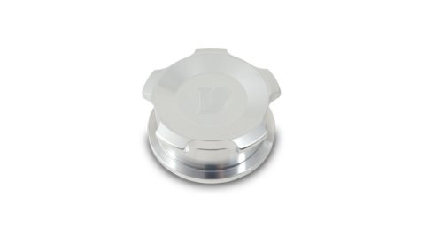 Vibrant 1.5in OD Aluminum Weld Bungs w/ Polished Aluminum Threaded Cap
