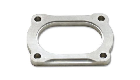 Vibrant T304 SS 4 Bolt Flange for 3in O.D. Oval tubing