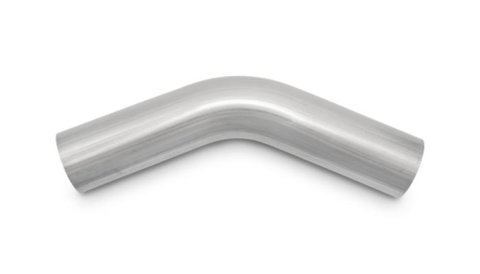 Vibrant 2.375in OD T304 SS 45 Deg Mandrel Bend 6in Leg Length