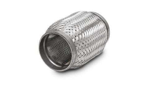 Vibrant SS Flex Coupling with Inner Braid Liner 1.75in inlet/outlet x 4in flex length