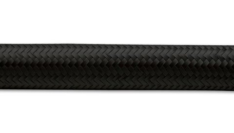 Vibrant -20 AN Black Nylon Braided Flex Hose (5 foot roll)