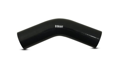 Vibrant 45 Degree Silicone Elbow 1.625in ID x 5.00in Leg Length - Black