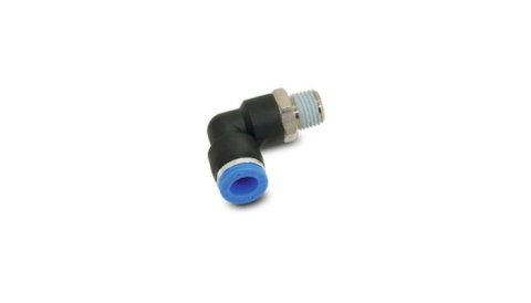 Vibrant Male Elbow Fitting for 3/16in OD Tubing (1/8in NPT Thread)