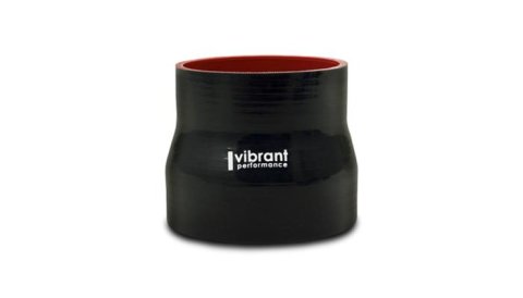 Vibrant Silicone Reducer Coupler 2.75in ID x 2.375in ID x 3.00in Long - Black