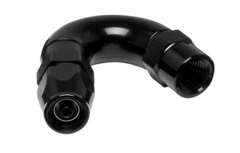 Vibrant -3AN 150 Degree High Flow Hose End Fitting for PTFE Lined Hose
