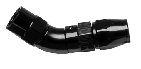 Vibrant -3AN 60 Degree High Flow Hose End Fitting for PTFE Lined Hose - Aluminum