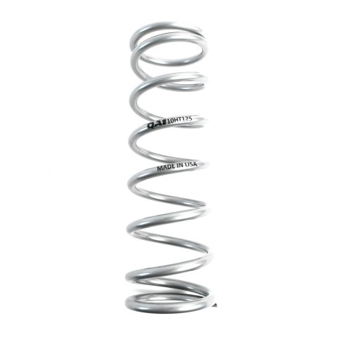QA1 2-1/2in ID High Travel Spring - 10in Length x 125lbs/in - Silver Powder Coated