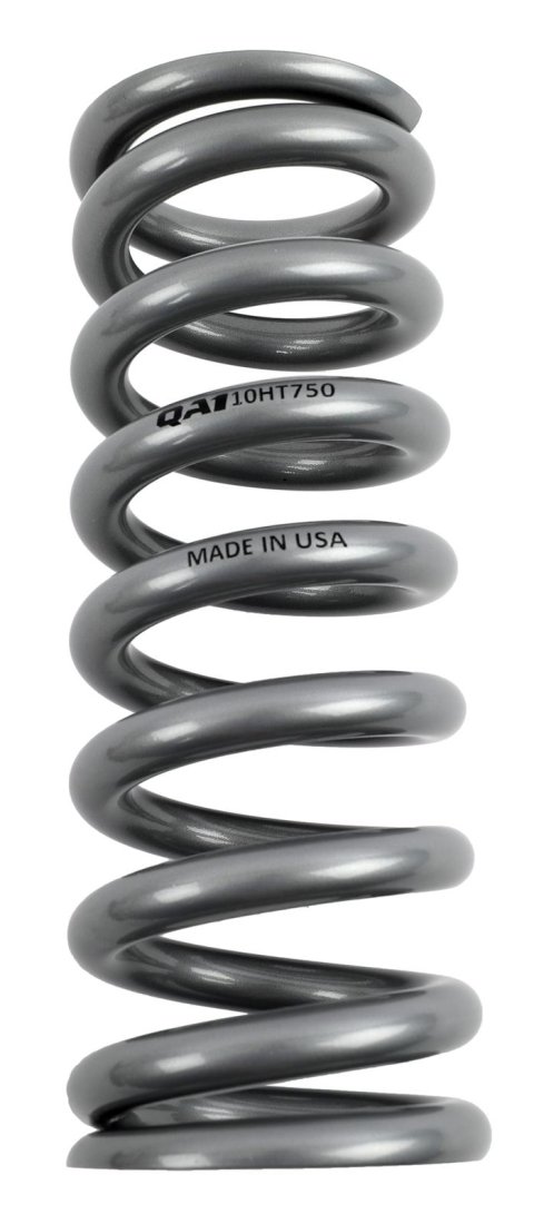 QA1 2-1/2in ID High Travel Spring - 10in Length x 750lbs/in - Silver Powder Coated