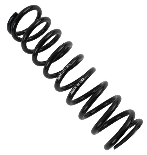 QA1 2-1/2in ID High Travel Spring - 12in Length x 150lbs/in - Black Powder Coated