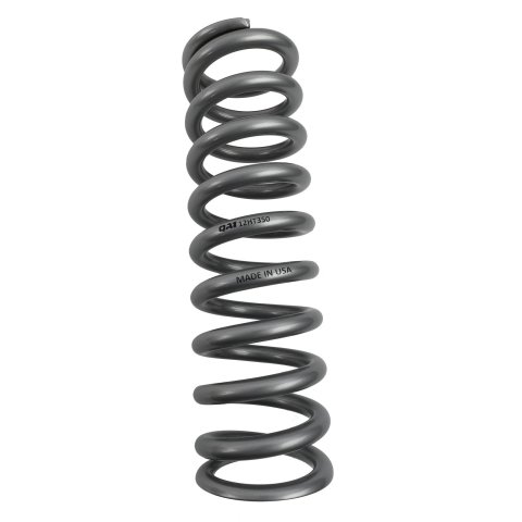 QA1 2-1/2in ID High Travel Spring - 12in Length x 350lbs/in - Silver Powder Coated