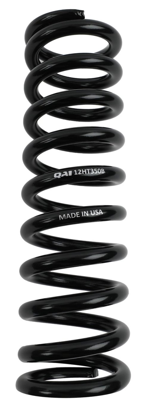 QA1 2-1/2in ID High Travel Spring - 12in Length x 350lbs/in - Black Powder Coated