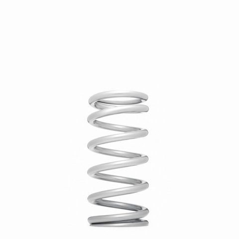 QA1 2-1/2in ID High Travel Spring - 7in Length x 850lbs/in - Silver Powder Coated