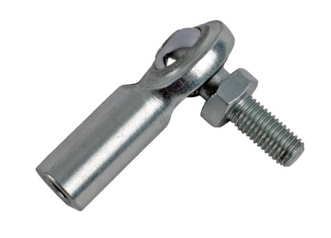 QA1 C Series 2-Pc Rod End - Female/Right Hand - .25in Bore x 1/4-28 w/Stud - Carbon Steel