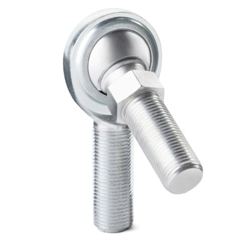 QA1 C Series 2-Pc Rod End - Male/Right Hand - .25in Bore x 5/16-24 w/Stud - Carbon Steel