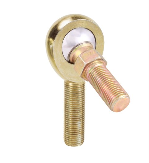 QA1 EX Series Endura Rod End - Male/Left Hand - .375in Bore x 7/16-20 w/Stud - Carbon Steel