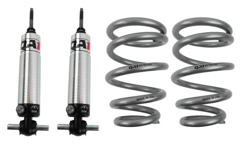 QA1 GM Pro Front Coil-Over System - Double Adj. - 8in x 600lbs/in - Flat Large - Aluminum