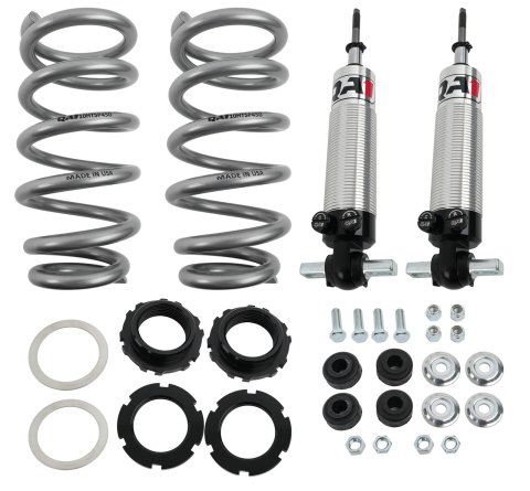 QA1 GM Pro Front Coil-Over System - Double Adj. - 10in x 450lbs/in - Pigtail - Aluminum