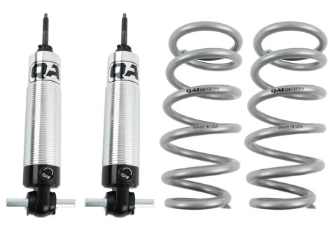 QA1 GM Pro Front Coil-Over System - Single Adj. - 10in x 350lbs/in - Flat - Aluminum