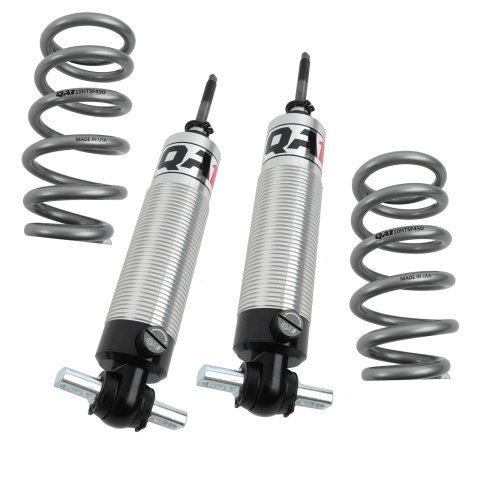 QA1 GM Pro Front Coil-Over System - Single Adj. - 10in x 450lbs/in - Flat - Aluminum