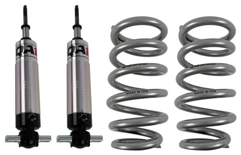 QA1 GM Pro Front Coil-Over System - Single Adj. - 10in x 600lbs/in - Pigtail - Aluminum