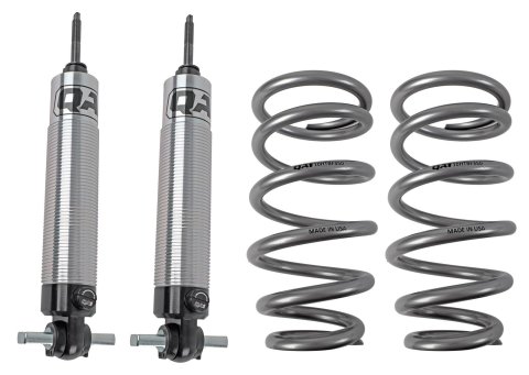 QA1 GM Pro Front Coil-Over System - Single Adj. - 10in x 350lbs/in - Flat Large - Aluminum