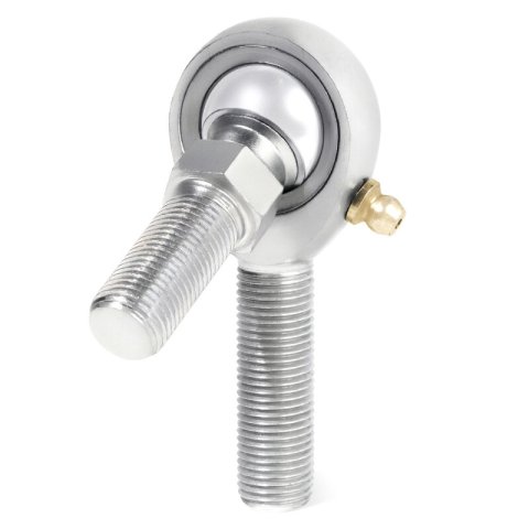 QA1 H Series 3-Pc Rod End - Male/Left Hand - .5in Bore x 5/8-18 w/Stud & Zerk - Alloy Steel