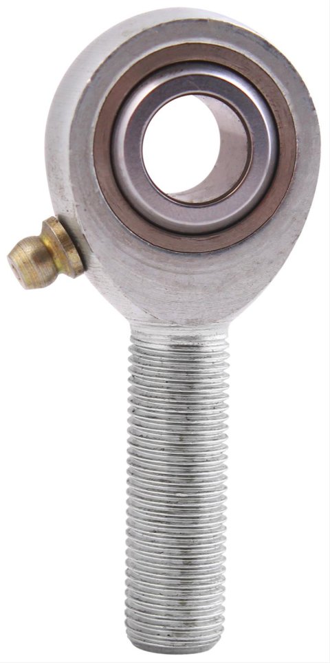 QA1 H Series 3-Pc Rod End - Male/Left Hand - .5in Bore x 1/2-20 w/Zerk - Alloy Steel