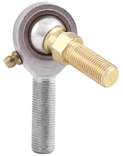 QA1 H Series 3-Pc Rod End - Male/Right Hand - .5in Bore x 1/2-20 w/Stud & Zerk - Alloy Steel