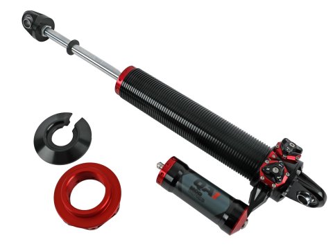 QA1 MOD Series Coil-Over Shock Absorber - Piggyback - Left Hand - Bearing Mount - 12.875in/19.5in