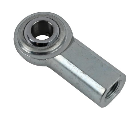 QA1 C Series 2-Pc Rod End - Female/Left Hand - 5mm Bore x M5x.08 - Carbon Steel