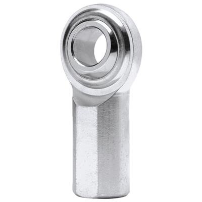 QA1 G Series 2-Pc Rod End - Female/Left Hand - 10mm Bore x M10x1.5 - Stainless Steel w/PTFE