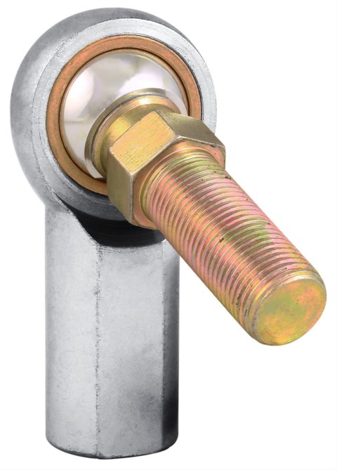 QA1 V Series 3-Pc Rod End - Female/Right Hand - .25in Bore x 1/4-28 w/Stud - Carbon Steel