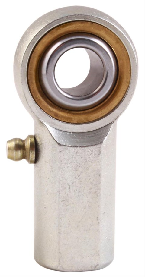 QA1 V Series 3-Pc Rod End - Female/Right Hand - 6mm Bore x M6x1.0 w/Zerk - Carbon Steel
