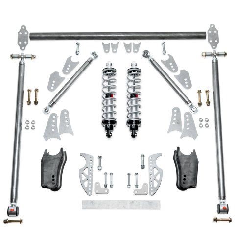 QA1 HD Pro Rear Triangulated 4-Link Kit - Front Mount Single Adj Coilovers