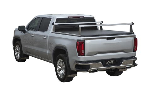 Access ADARAC Aluminum Uprights 12in Vertical Kit (2 Uprights w/ 1 66in Cross Bar) Silver Truck Rack