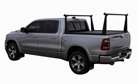 Access ADARAC Al Uprights 24in Vert Pro Kit (2 Uprights w/1 66in Cross Bar) Matte Black Truck Rack