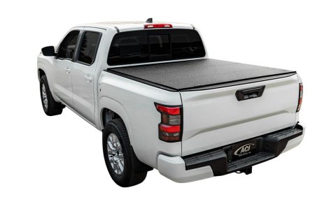Access LOMAX 2022+ Nissan Frontier 6ft Bed Tri-Fold Hard Cover - Black Urethane