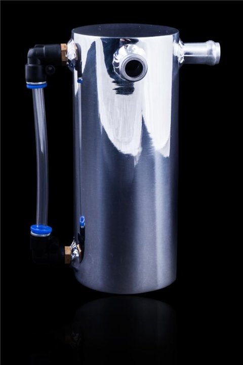 Weapon R 24 fl oz Polished Oil Catch Can w/ 15mm Inlet Ports