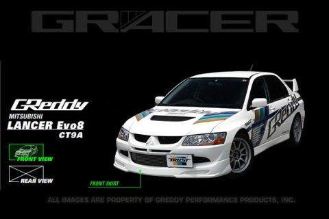 GReddy 03-05 Mitsubishi Evolution VIII Urethane Front Lip Spoiler **Must Ask/Call to Order**