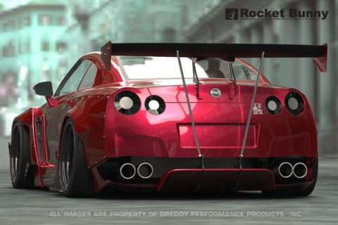GReddy 09+ Nissan GT-R R35 Rocket Bunny GT-Wing (Hardware)