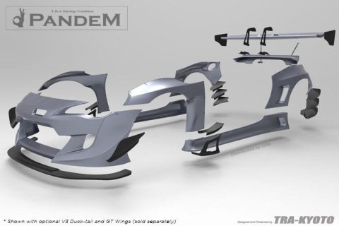 GReddy Scion FR-S Pandem Wide Body V3 Side Skirts