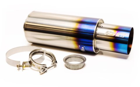 GReddy Universal 2.5in 3-Bolt Tip Revolution Ti Muffler