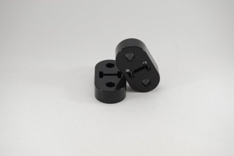 Kartboy 93-07 Subaru Impreza/WRX/WRX STi Long Exhaust Hanger - 15mm - Black