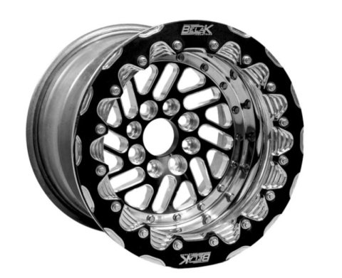 Belak 15x7 / Honda AWD Rear / 4x100 BP / Series Twisted Wheel - Single Beadlock