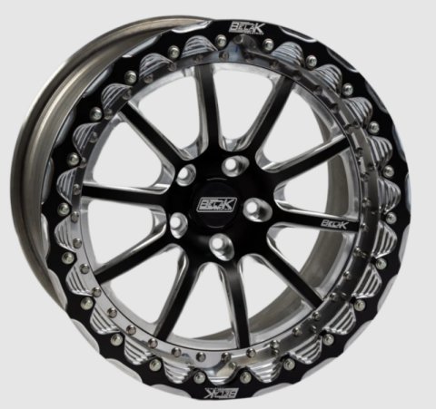 Belak 17x11 / 7in BS / 5x113 BP / Low Pad / Series 4 Wheel - Single Beadlock - Black Powder Coat Lip