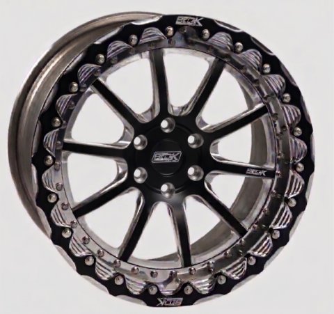 Belak 17x9.5 / 6.25in BS / 6x135mm BP / High Pad / Series 4 - Single Beadlock Wheel w/ Billet Lip