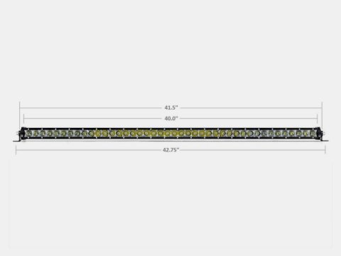 Cali Raised 42 Slim Single Row Led Bar