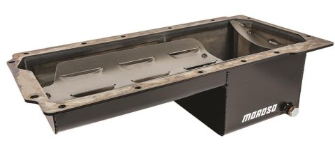 Moroso Dart LS Next Swap (w/Aluminum Spacers) Wet Sump 7qt 6in Baffled Steel Oil Pan
